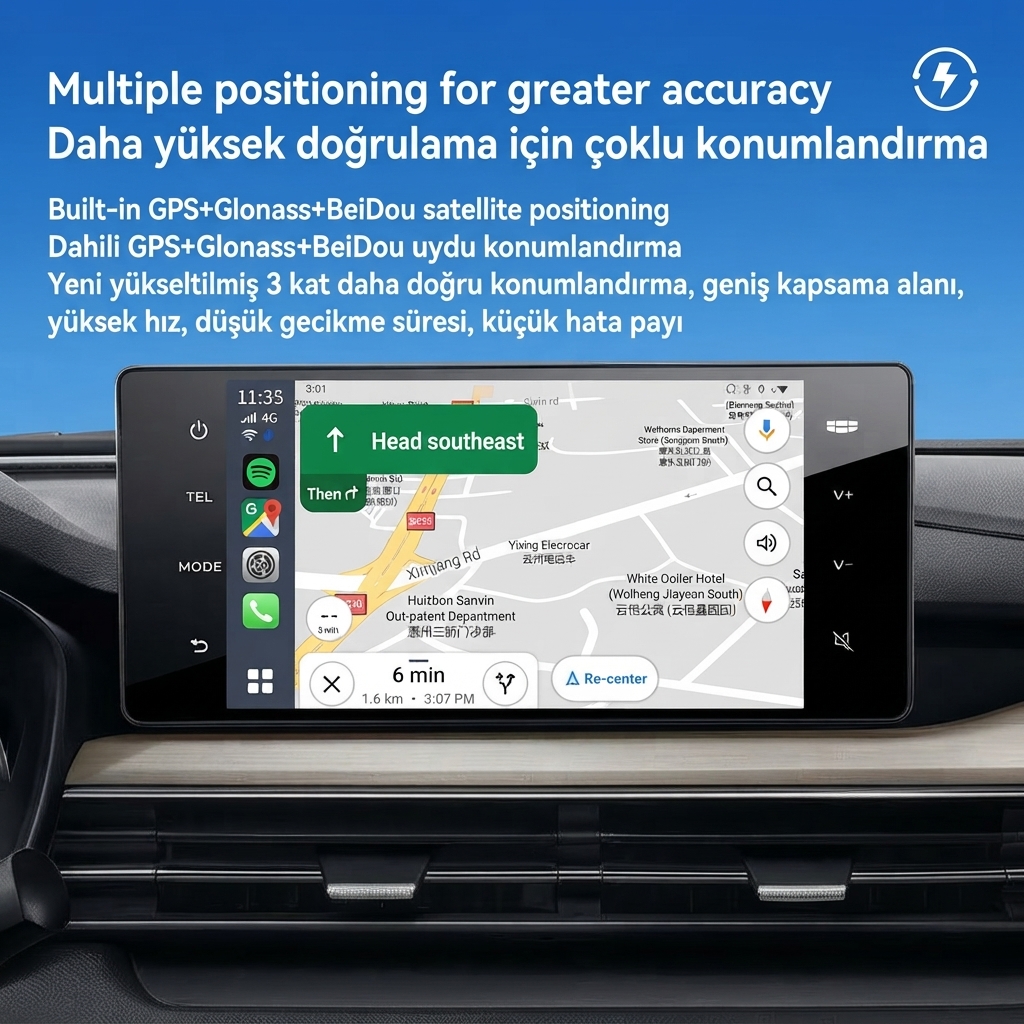 主5 Carlinkit Tbox S2P Kablosuz CarPlay Android Auto Adaptörü | Android 13.0, 8G+128G, Qualcomm SM6225 - Görsel 2