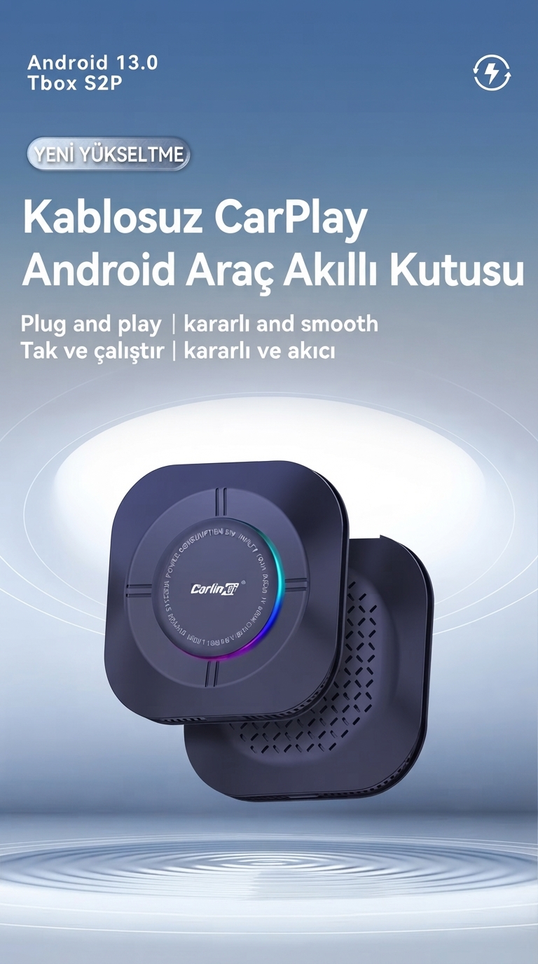 CPC200-Tbox S2P Kablosuz CarPlay Android Araç Akıllı Kutusu