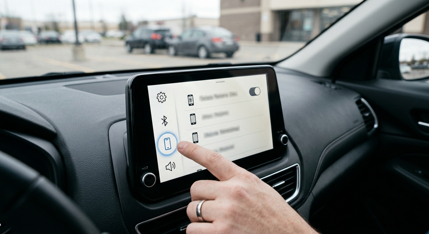 Araç ekranındaki telefon bağlantısı menüsünü kontrol ederek CarPlay desteğini anlama